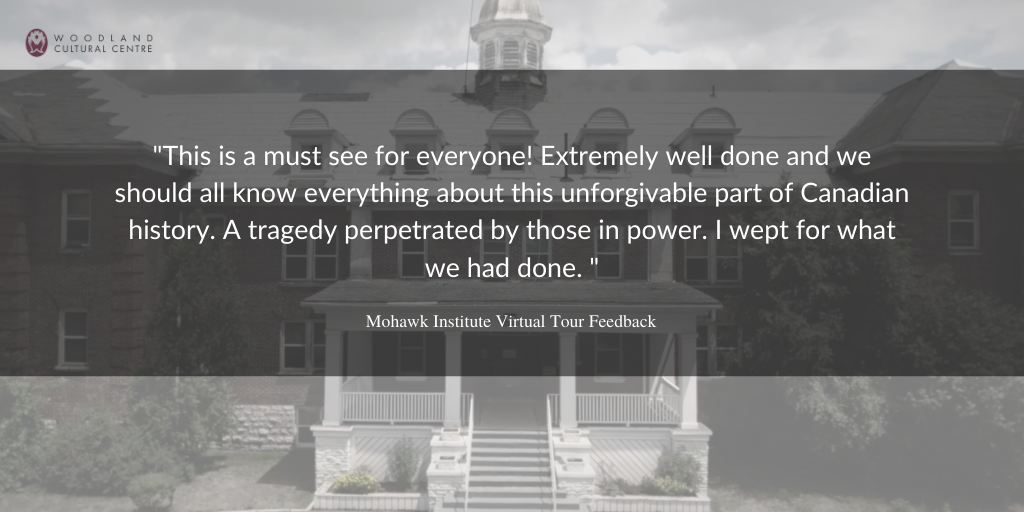 woodlandcc's tweet photo. Have you seen the Virtual Tour of the Mohawk Institute Residential School yet?

Woodland Cultural Centre is offering two screenings this month. Please Retweet.

Wednesday August 5th at 7pm: https://t.co/ESQtUpNiYk

Wednesday August 19th at 7pm:
https://t.co/wQxJRskeMx https://t.co/9w0yUqRjMn