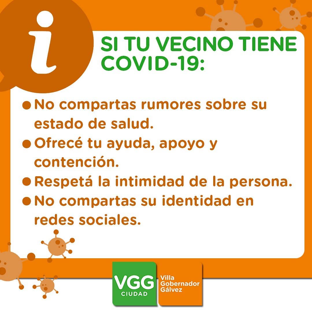 #IMPORTANTE ⁣🔺 Con motivo de los casos positivos detectados en nuestra ciudad, recordamos a los vecinos que sus posibles contactos ya han sido informados.⁣
🔸Seamos responsables y solidarios, cuidémonos entre todos.
