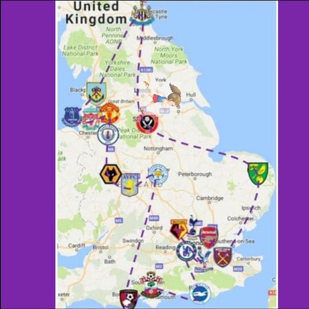 uomwfc's tweet photo. Tour de Prem Day 3 completed yesterday with the team managing to get past Bramall Lane a day early! So proud of everyone running, 382.5 miles completed and 624.5 miles to go. 

Raising money for @SRTRC_England , donate if you can at https://t.co/89GzNW46bG ! https://t.co/xKwS6ugyfb