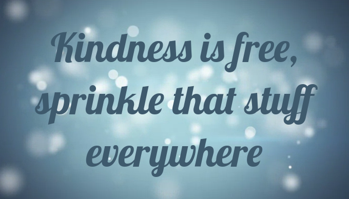 BonMartinWrites's tweet photo. Today's goal: To be kind.
#KindnessSprinkles https://t.co/GkzmUzIPxd