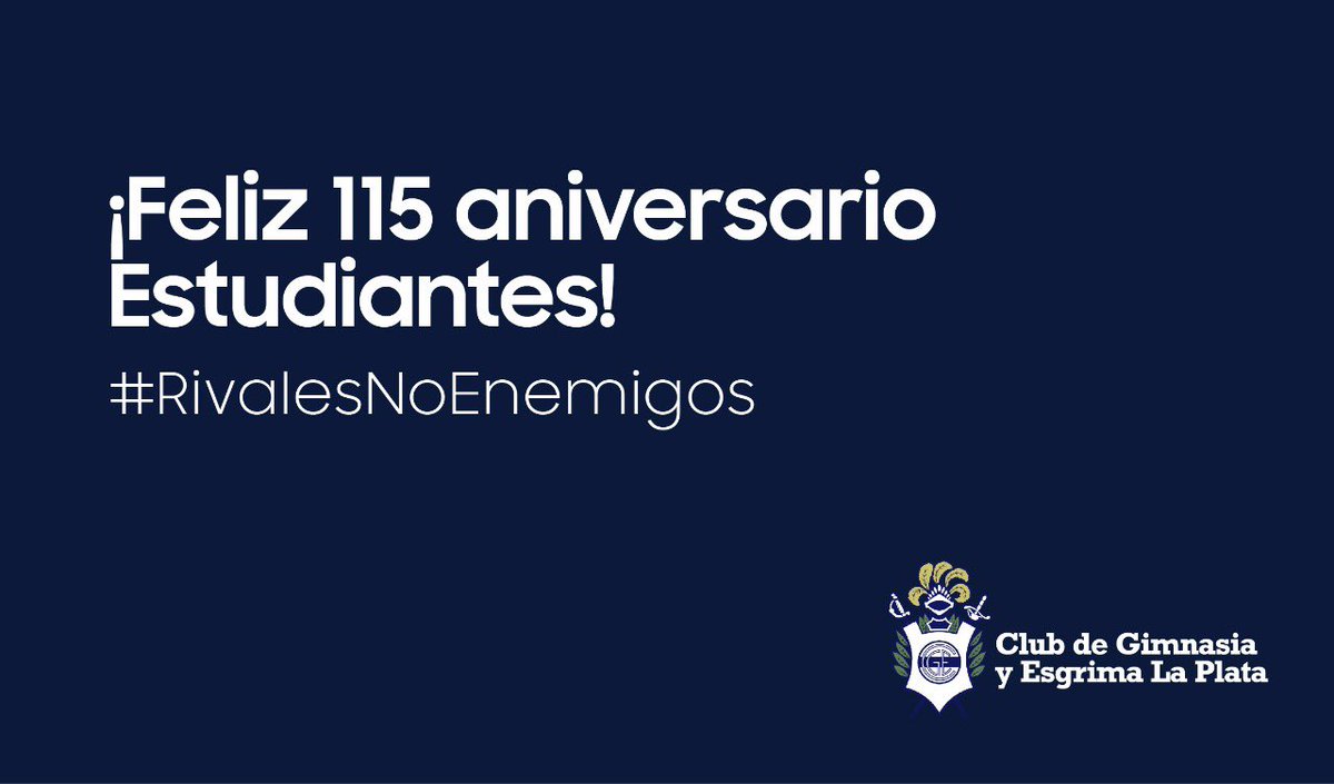 gimnasiaoficial's tweet photo. 👋🏻 Saludamos a @EdelpOficial en su Aniversario.

¡Feliz cumple, Pincha! 🎂 https://t.co/PFRYvka7ui