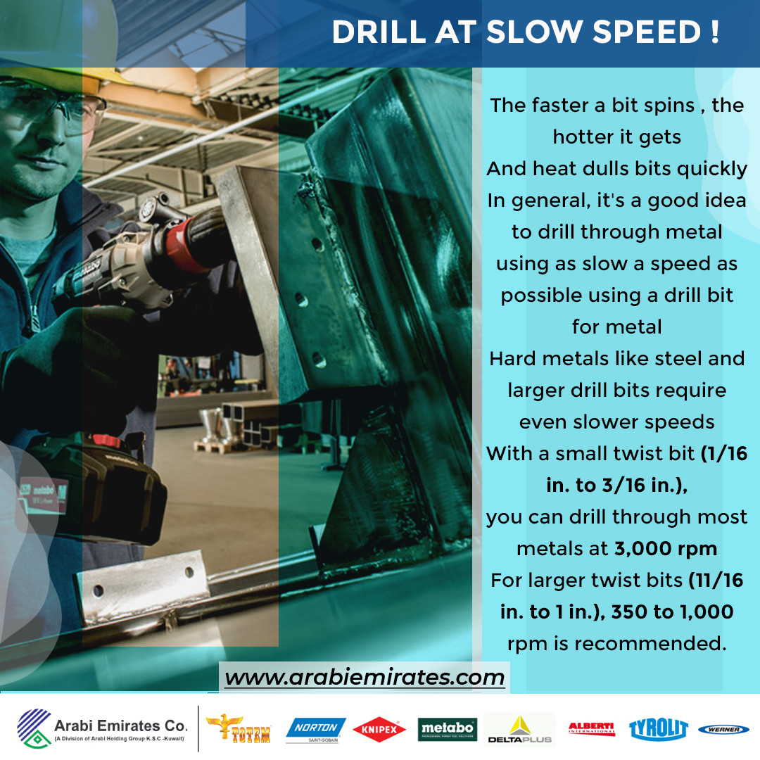 arabiemiratesco's tweet image. Tip-: The faster a bit spins otter gets and heat dulls bits quickly
.
.
#safetytip #idea #smoothmachine #dubaimarket #sellerindubai #arabiemirates