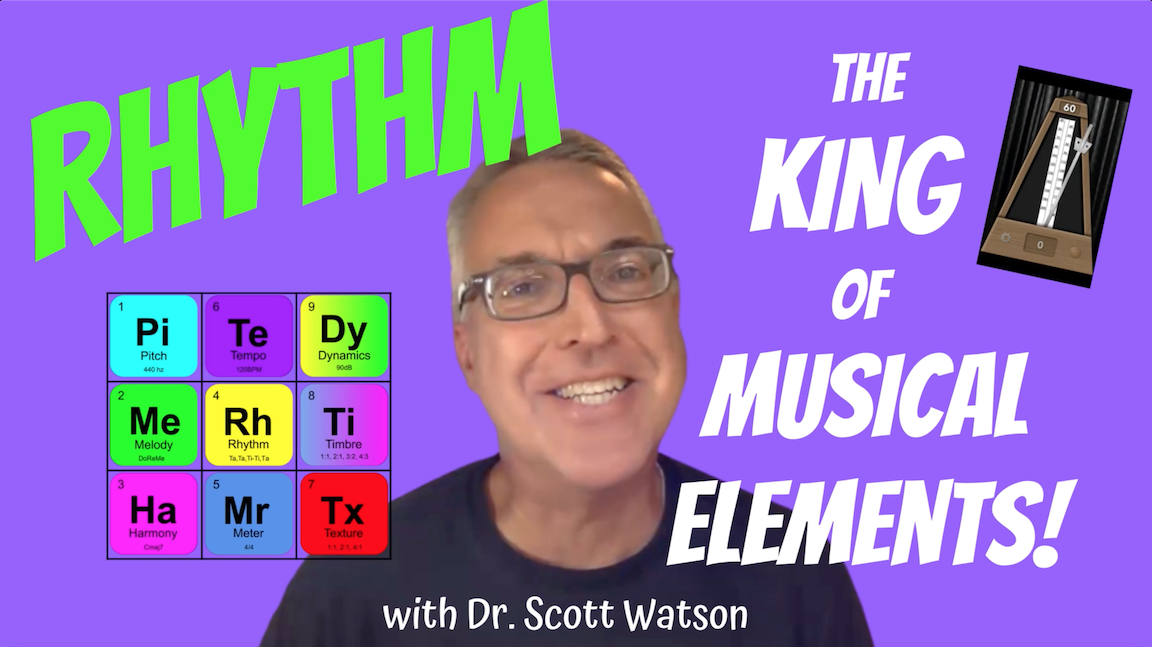scott_watson's tweet photo. In case you missed it...
The ELEMENTS of MUSIC explained in just under 10 mins! 
And...why RHYTHM is KING!! 
https://t.co/dNZcraMtZN
(opt. worksheet linked in video description)
#ElementsOfMusic #musedchat @AlfredMusic #musiced https://t.co/9v2ZngqBBz