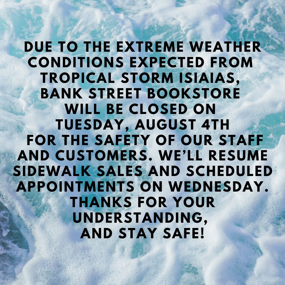 Bank Street Bookstore tweet media