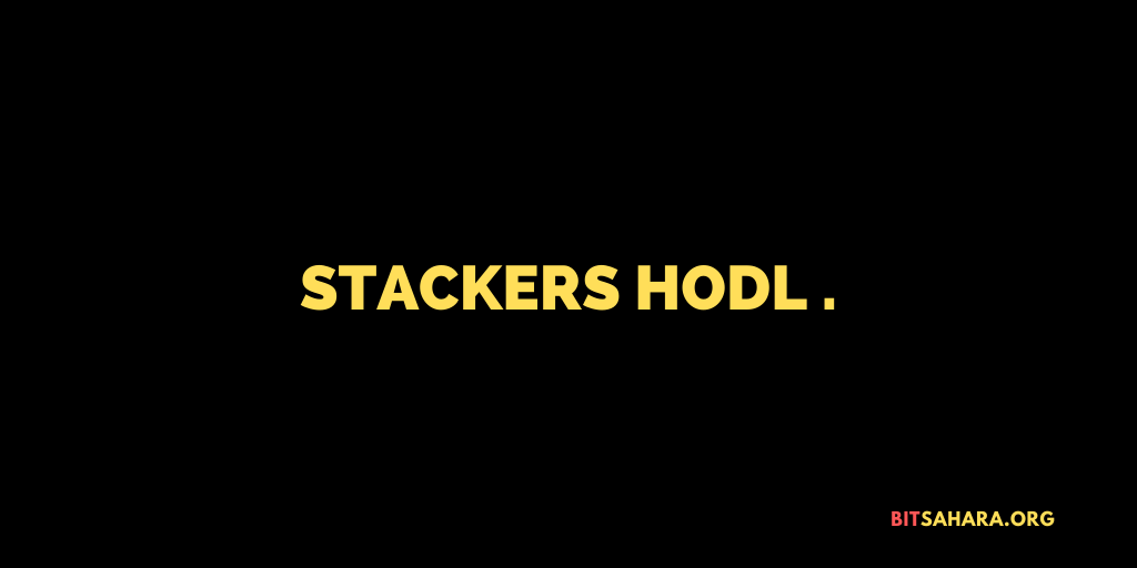Stack Sats &amp; Hodl! #Bitcoin