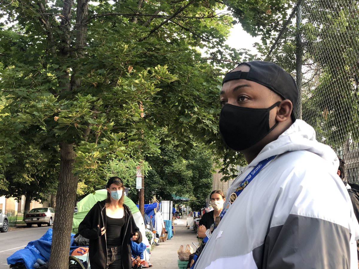“You wait, there’s no TV cameras or anyone here when it’s quiet. No one showing you how peaceful this is. But when there’s 150 police officers forcing people from their possessions, they’ll be here glorifying it.”  @TayAndersonCO (paraphrased).