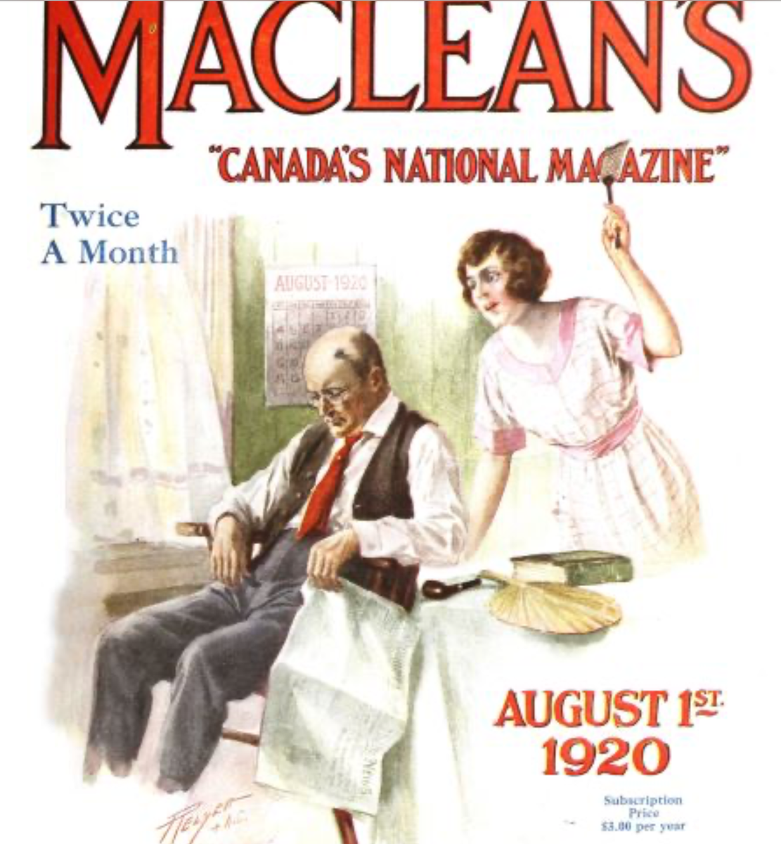 More_Canada's tweet photo. 100 years ago, the cover of Maclean's ❤️ 🤣
#Canada https://t.co/AgSBKRw769