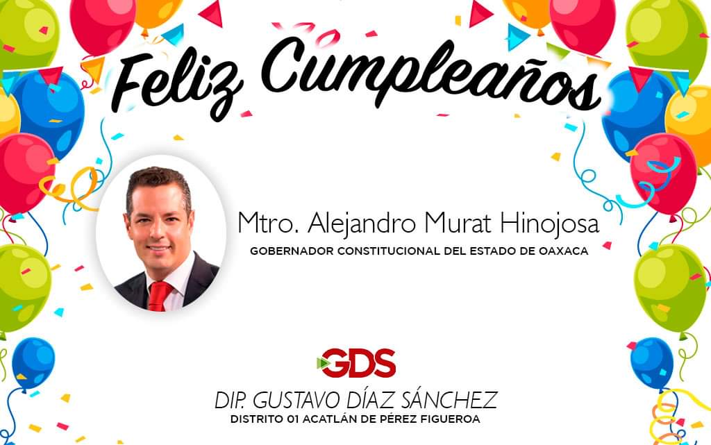 Fuerte abrazo amigo Mtro. <a href="/alejandromurat/">Alejandro Murat</a> <a href="/GobOax/">Gobierno de Oaxaca</a> con motivo de su cumpleaños mis mejores deseos más días como estos