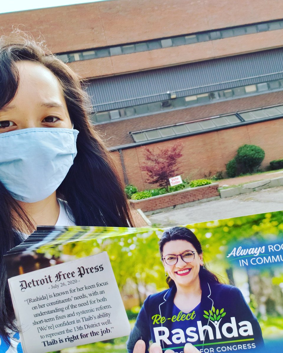 stephanielily's tweet photo. Happy Election Day everyone!!

13th Congressional District residents - Re-elect @RashidaTlaib to Congress! #rootedincommunity 🌳 https://t.co/P1aiGil94M