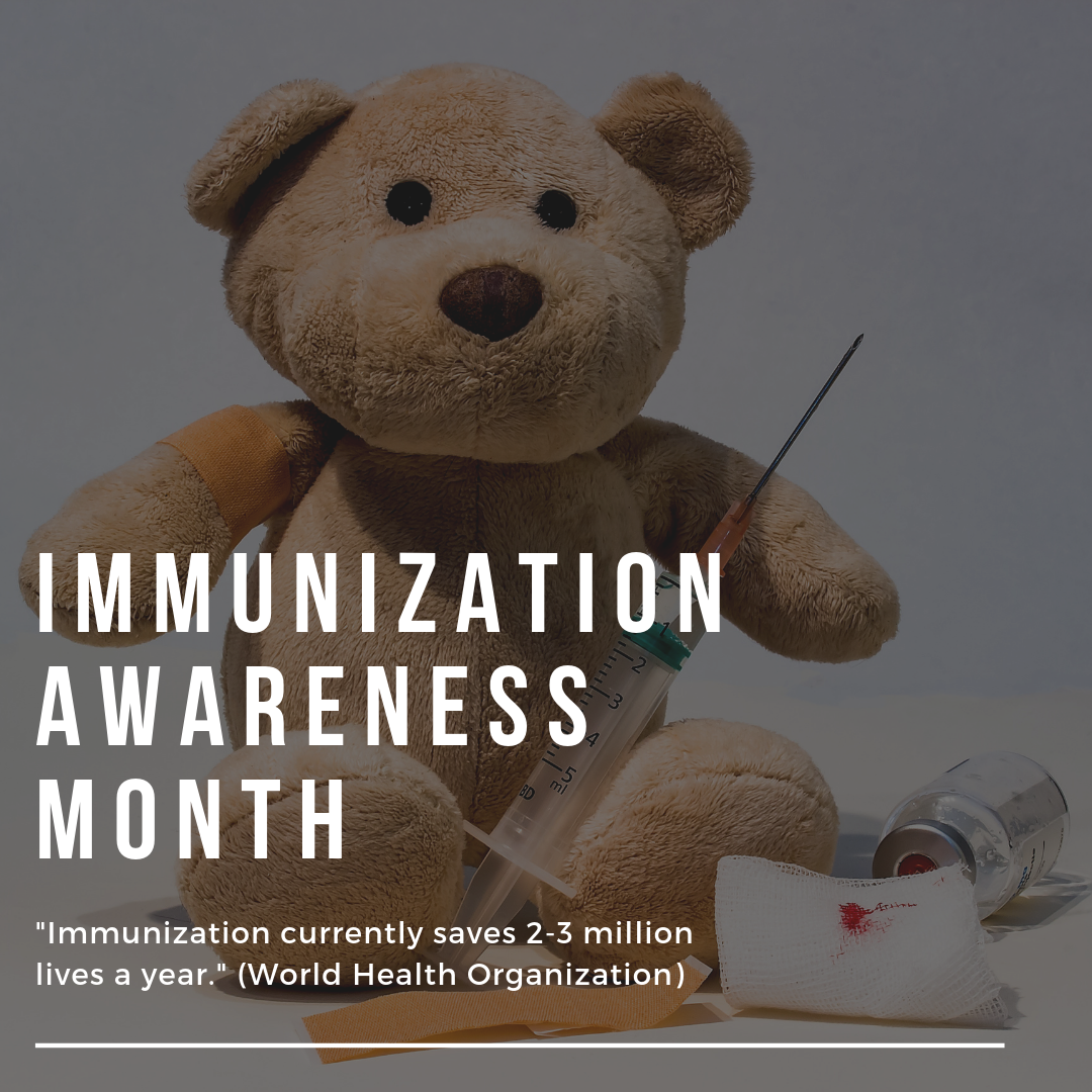 August is Immunization Awareness Month.

When a community is properly immunized it keeps you, your family and the most vulnerable people in a community who can't be immunized safe and healthy. 

#health #wellness #immunization #immunizationawarenessmonth #doctors #medstudents