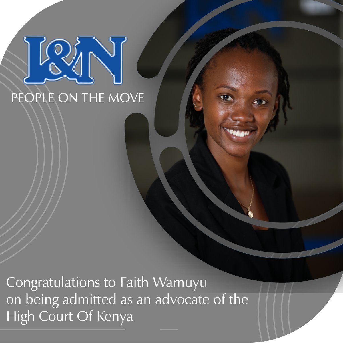 IandNAdv's tweet photo. We cant become what we want by remaining what we are!!! *Max Depree*
Join us in congratulating the Faith Wamuyu on being admitted as an advocate of the High Court of Kenya &amp; Associate at I&amp;N.

Her passion and hard work have lit her path on an upward trajectory that has no bounds! https://t.co/CRoITwyusL