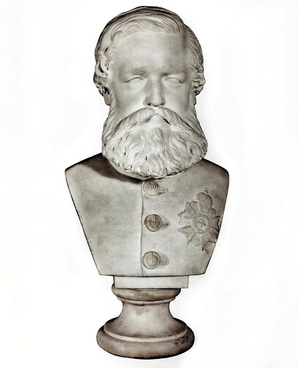 AcervoImperial's tweet photo. Busto de D. Pedro II feito pelo Embaixador Francês no Brasil Conde de Gobineau em 1869 https://t.co/TiNUkDo2rv