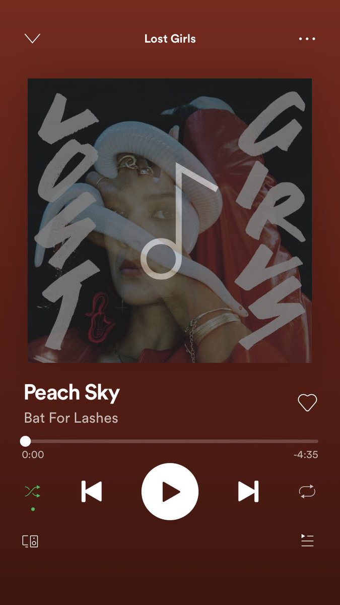 peach sky by bat for lashes ... absolutely delicious ! everyone stan natasha khan!