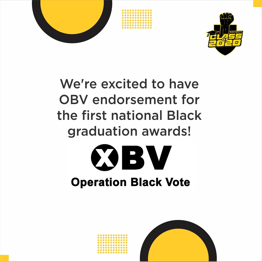 We're absolutely excited to have <a href="/OpBlackVote/">Operation Black Vote</a> supporting the 1st national celebration of Black graduates! OBV has done a lot of work over the years to get Black people into leadership and we're delighted to have their support in celebrating Black excellence! #resultsday2020