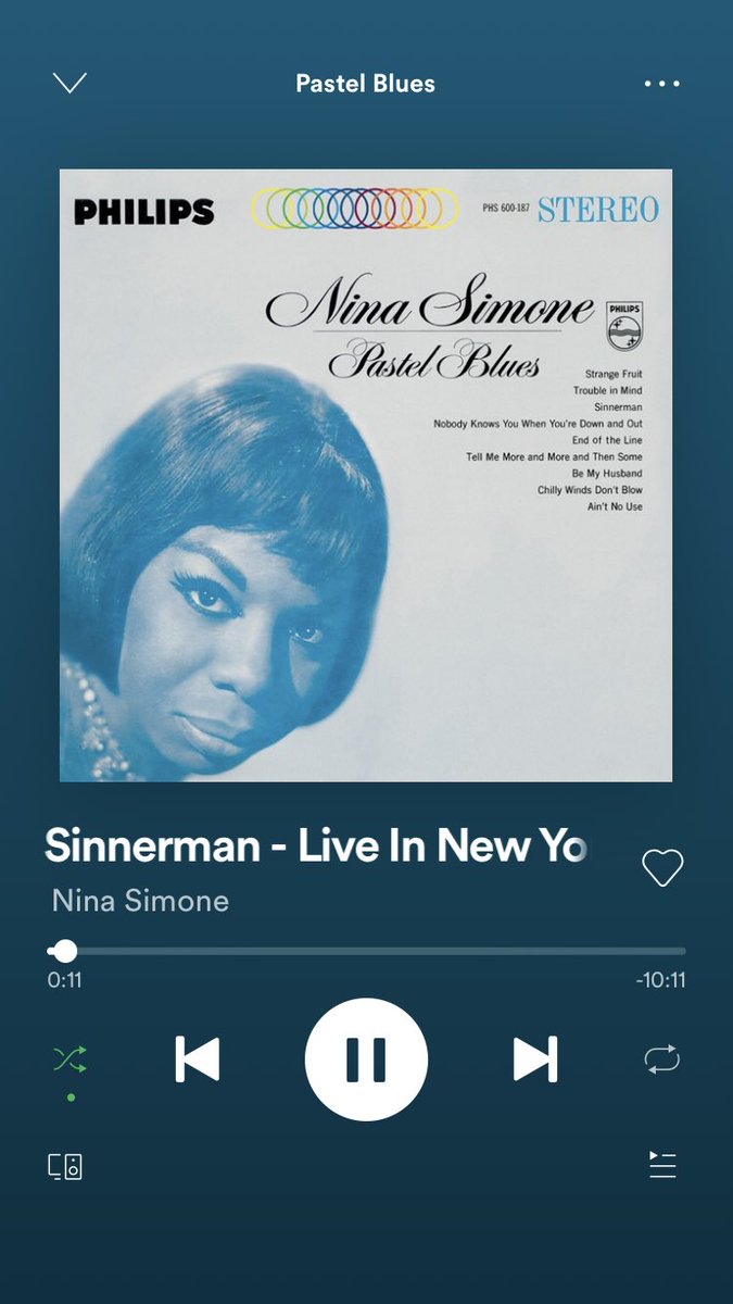 sinnerman by nina simone!