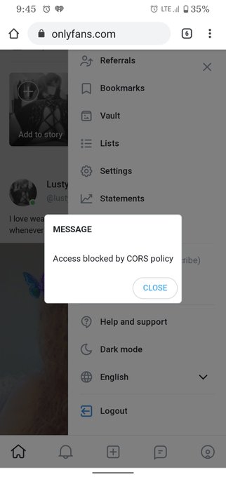 Good morning @OnlyFans so I'm having a message pop up Everytime I try to post or respond to messages<a class="tags" href="/tag/onlyfans">@onlyfans</a>