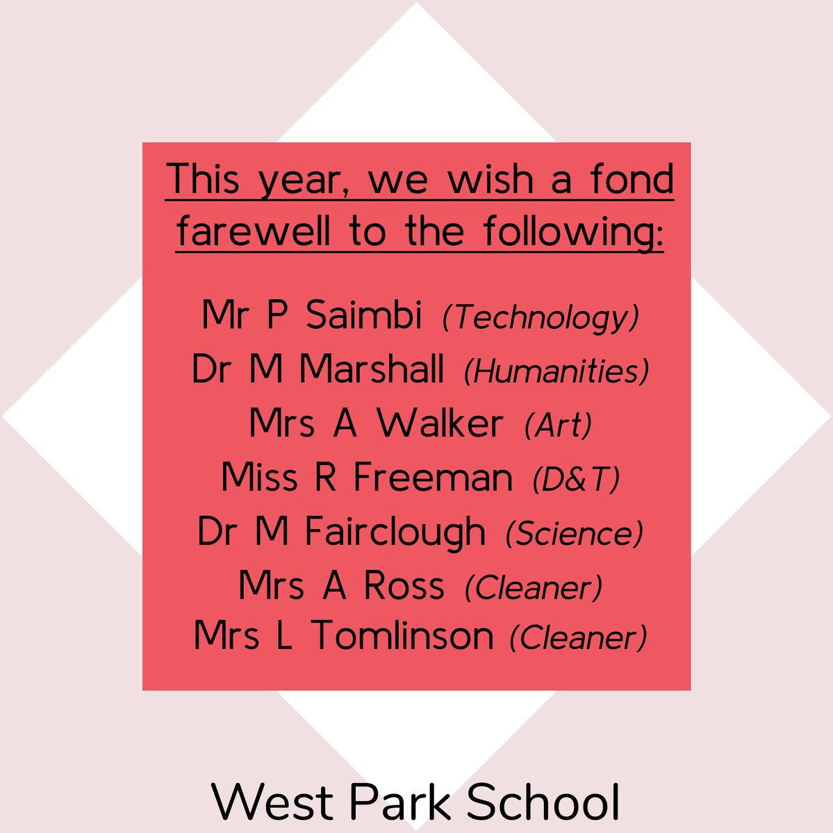 West Park School tweet media