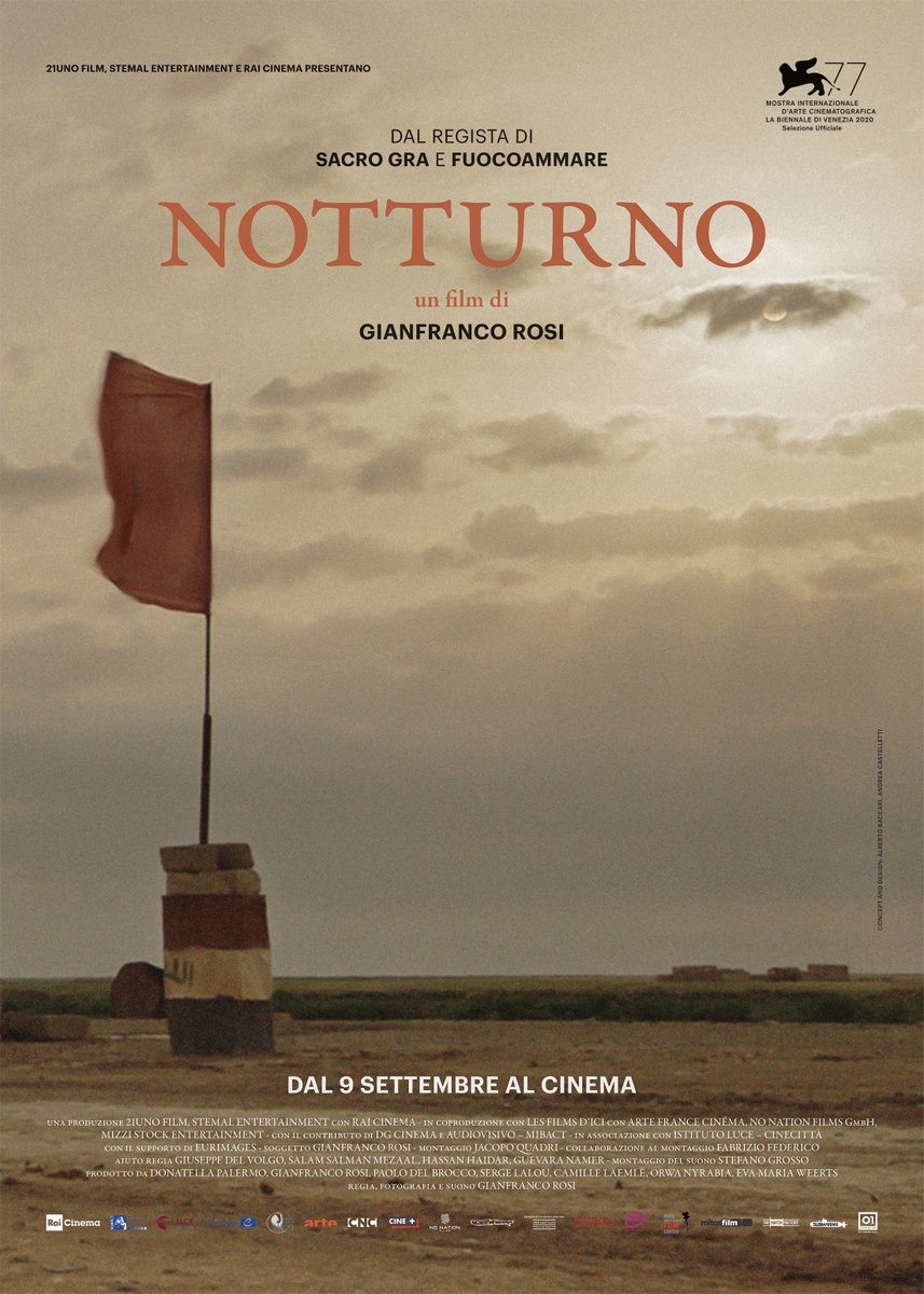 01Distribution's tweet photo. Storie e persone oltre il conflitto. Dal #9settembre al cinema #Notturno, il nuovo film di #GianfrancoRosi - Leone d’Oro con #SacroGra, Orso d’Oro e Nomination agli Oscar con #Fuocoammare - girato durante tre anni di viaggio in Medio Oriente e in concorso a #Venezia77. https://t.co/qvzgEIp3J6