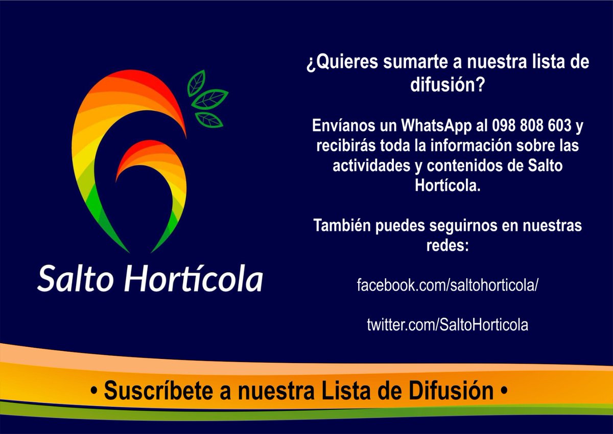 Salto Hortícola (@saltohorticola) on Twitter photo 