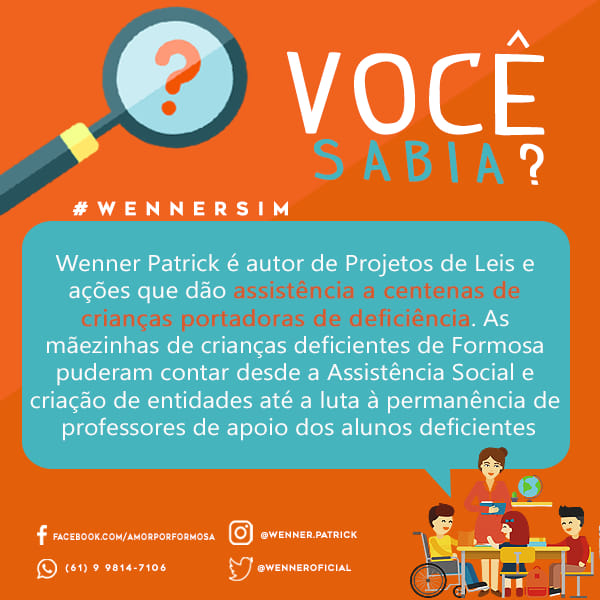 wenneroficial's tweet photo. Bom dia! 😀
As mãezinhas das crianças deficientes de Formosa puderam contar com meus projetos de Lei e ações sociais. Meu mandato sempre será lembrado por fazer por elas aquilo que o Executivo Municipal se omitiu a fazer por anos. 

#WennerSim #Avante #Formosa #FormosaGO https://t.co/NOEWk3JDmu