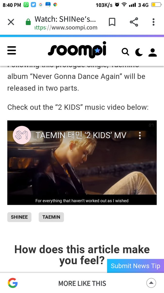 Do it like this;- Open this link in this thread,- Scroll until u find the mv- and watch untill the mv end. #오후6시_태민의_투키즈 #ComebackTAEMIN_2KIDS  #태민  #TAEMIN  #テミン  @SHINee