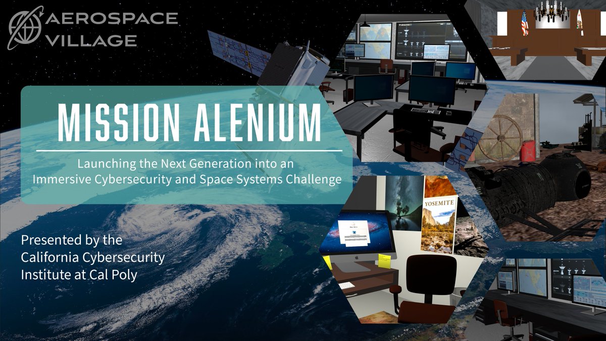 SecureAerospace's tweet photo. Time is running out. Register today for Mission Alenium in the #AerospaceVillage at  @DEFCON #SafeMode! https://t.co/rIyTG02sqj

Act as a digital forensics analyst to uncover the culprit of a satellite #cybercrime. This CTF is presented by 
@CalPolyCCI 

#DEFCONSafeMode https://t.co/oSPQ17IeFt