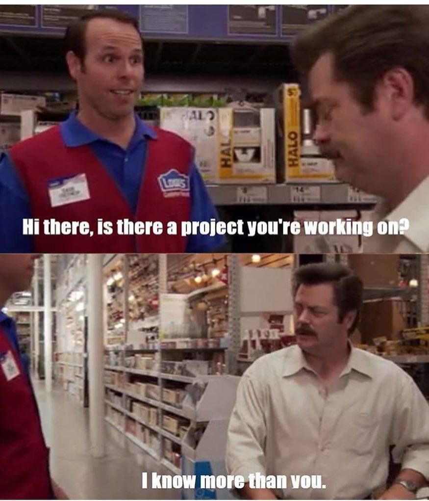 madeline__baker's tweet photo. Bruce has never watched parks and rec https://t.co/tTAyEcZ2OH