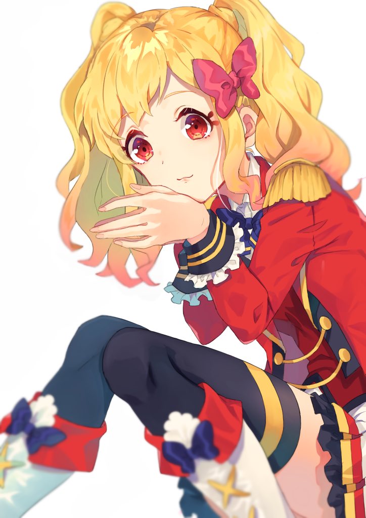 アイカツ お題箱よりアイカツスターズのs4の制服の虹野ゆめちゃん くらげっしょのイラスト