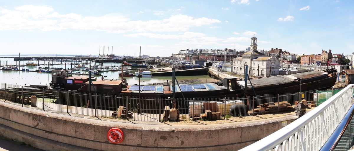 delrenzioHQ's tweet photo. Very exciting to see Ramsgate Arts Barge on the slipway for its hull inspection. Here at dRdR we are also excited to be working on the concept.  @ramsgateartsbarge #partofhistory #dutchbarge #waterfrontregeneration #getinspired  #kentarchitect #thanetarchitect https://t.co/3R4ENIjVuU