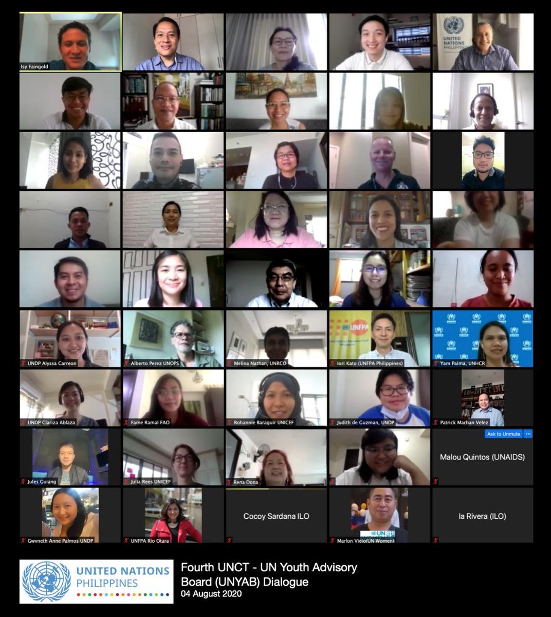 Today, I met the #UN Youth Advisory Board in #Philippines composed of talented  #youth leaders ( #farmers #workers #Students #artists #activists #LGBTQ ) . We discussed impact of #COVID19 and how to recover from crisis. I shared all suggestions I received from many of YOU!