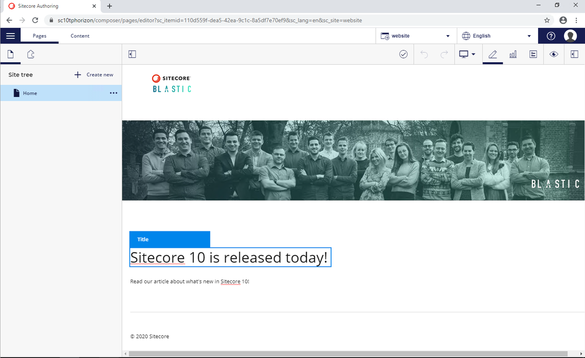 koenroos's tweet photo. @Sitecore 10 is out! 

Been playing with Horizon for a bit, read all about the new functionalities for marketers &amp; content editors! 

https://t.co/KAUt0yNLgq

#Sitecore #Sitecore10 https://t.co/QAtYxRwbAO