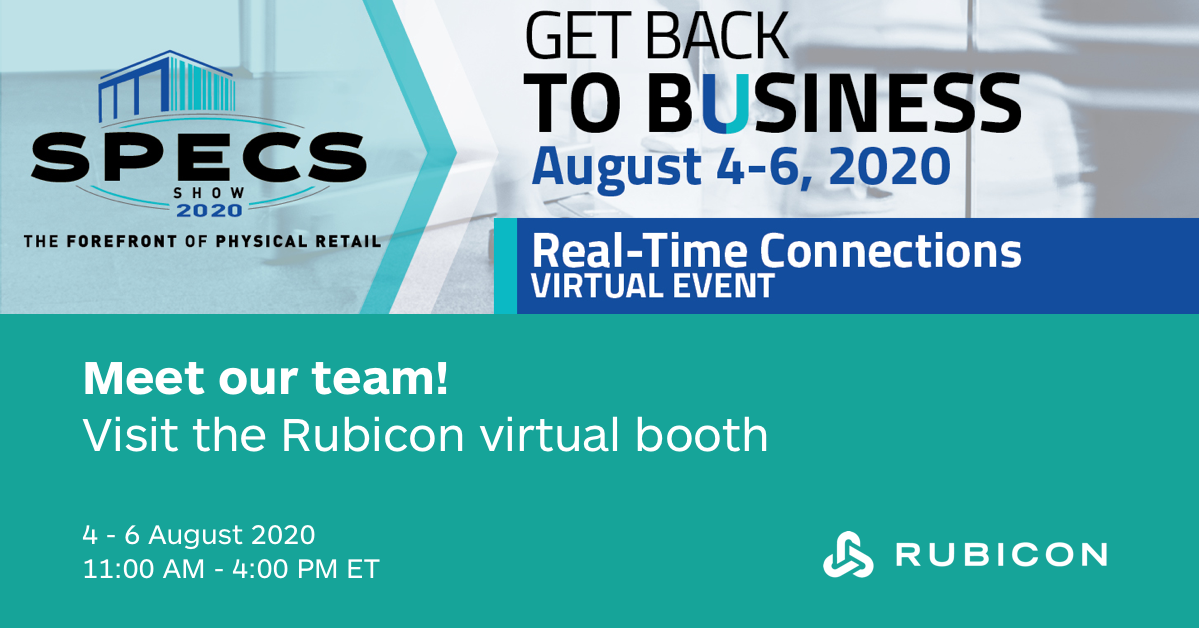 Rubicon's tweet photo. Today is the day! Meet our team at @ChainStoreAge
#SPECSShow2020 in the Rubicon virtual booth. π https://t.co/DByPWQeDdU