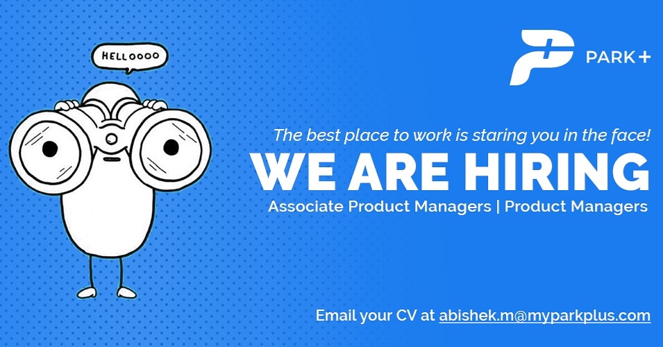 parkplus_io's tweet photo. #wearehiring
2 APMs and 2 PMs
Reach out to abishek.m@myparkplus.com with your CV
#hiringnow #productmanager #productjob #startupjob #workatastartup https://t.co/Ce4n1b9Kua