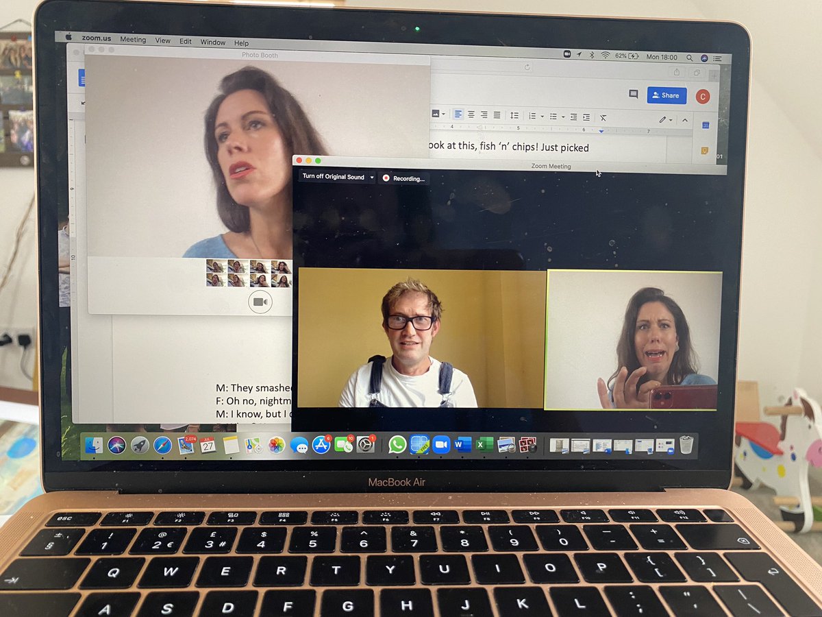 lynsey_docherty's tweet photo. Lockdown show progress with @IfordArts @robgildon @mikemakingmusic. Loving new, creative ways of working with a dynamic and forward thinking team. #hanselandgretel #onlineopera #opera #newwaysofworking #lockdownshow #operaineducation #producerlife https://t.co/X14QqHwtq5