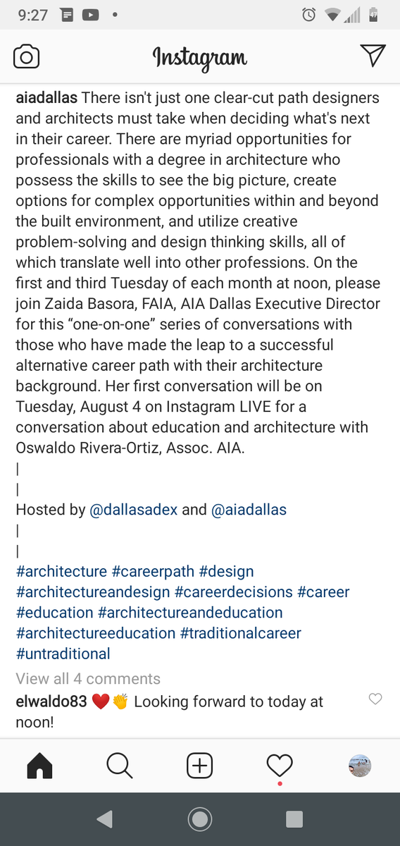 CityLab_Arch's tweet photo. @aiadallas invites you today at 12pm CST to their 1st PIVOTING Conversation on what an #architecture #design #career gives you to be successful in any field!
Join me to see how @RichardsonISD &amp; @CityLabHS  students have benefitted from those skills for years!
@AIANational #k12edu https://t.co/7gyPyV732x