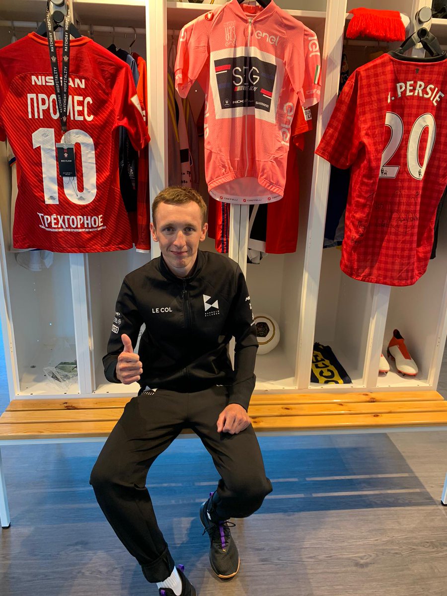 Nice visit from <a href="/BahrainMcLaren/">Team Bahrain McLaren</a>'s <a href="/stevierhys_96/">Stevie</a> to our HQ before he heads off to Czech Tour, his first race after recovering from an injury for one and a half years.

He looks really fit and healthy, so watch out! 🙌

#YourTalentOurProfession