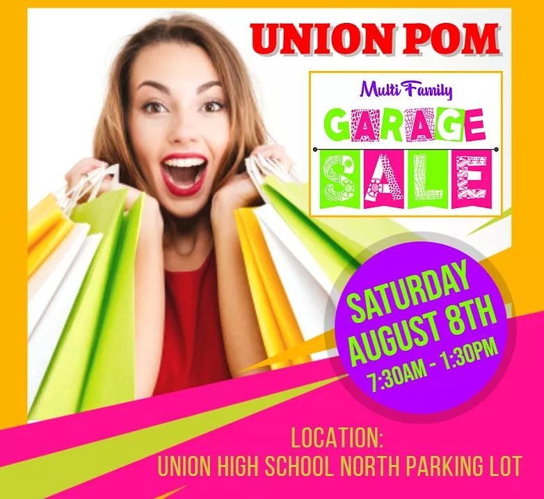 UnionPom's tweet image. I don't always do Garage Sales but when I do it's with UNION POM!!  😂😉😍 Our Union Pom All Teams Garage Sale is this coming Saturday!!  Come out and see us!  #supportunionpom #uvp #ujvp #u8thp