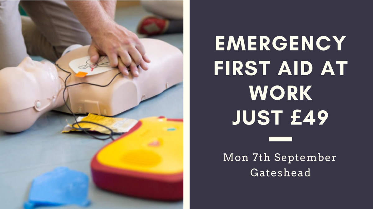 We're running our Emergency First Aid at Work course in #Gateshead, for just £49. Limited places, book now! 
lifelinemedicalservices.co.uk/event/emergenc…
#FaW #EFaW #FirstAid #Savealife #NorthEast