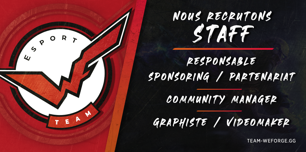 TeamWeForge's tweet photo. 📰 Nous sommes actuellement à la recherche de plusieurs personnes pour nous aider dans nos différentes missions !

➡️ Ces postes sont bénévoles 
➡️ Une experience dans les différents domaines est un plus
➡️ Bon niveau Anglais (oral + écrit)
➡️ Disponible régulièrement

📩 DM Open https://t.co/AAEnxbNvLR