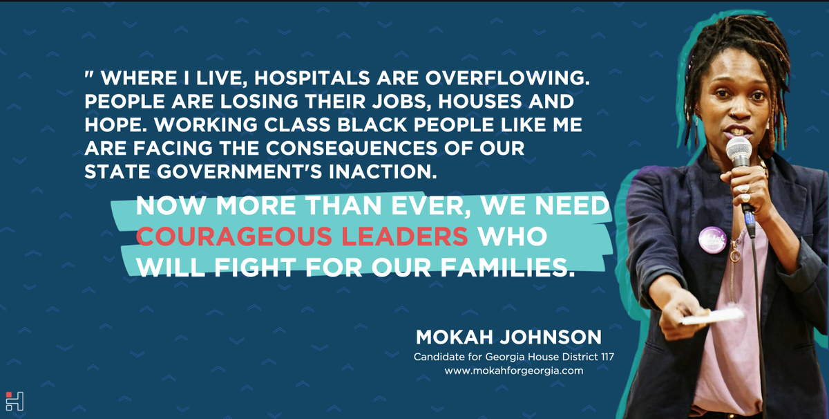 her_term's tweet photo. @mokahforgeorgia is an Athens activist and educator. She advocates for civil rights, criminal justice reform and for Black lives. It’s time to bring her leadership under Georgia’s Gold Dome.
#gapol #electwomen #whotovote #leadership #herterm https://t.co/FZtFgjbybG
