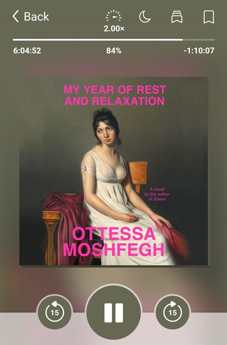 so i've recently finished my year of rest and relaxation on audiobook, and i feel like talking a little bit about it...