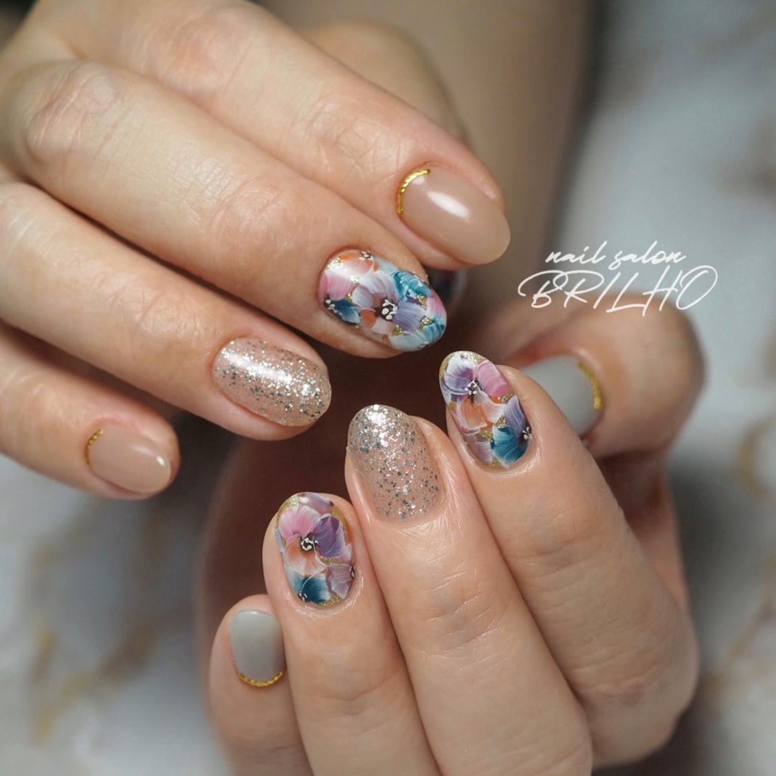 Midori お客様ネイル ネイルサロンブリーリオ 足立区ネイルサロン 西新井ネイルサロン パーフェクトフィルイン ハンドネイル T Co Lg28wkz3ro Twitter