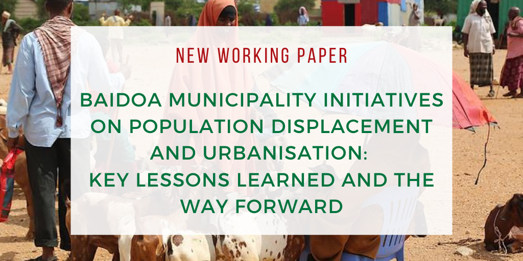 Former Mayor of Baidoa Municipality <a href="/Abdullahiwatiin/">Mayor Abdullahi Ali Watiin</a> shares his experience of initiatives on population displacement and urbanisation in the South West State of Somalia. 
Read his views on key lessons learned and the way forward in our new working paper. 
blogs.soas.ac.uk/ref-hornresear…