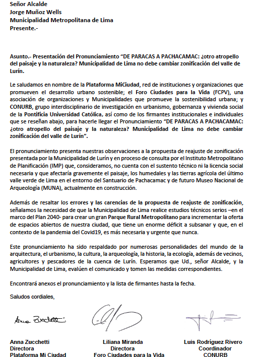 danielfolivares's tweet photo. Acá el pronunciamiento que  firman decenas de instituciones y activistas que trabajan por la sostenibilidad de la ciudad. Esperamos muy atentos las respuestas. https://t.co/c8UijZ44pE