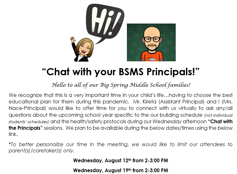 Mrs_Nace's tweet photo. BSMS families...Mr. Kireta and I hope you can join us!  More information/details are found on our  middle school webpage. @MrKireta  #BSMSrocks https://t.co/7IlAQ4DaQa