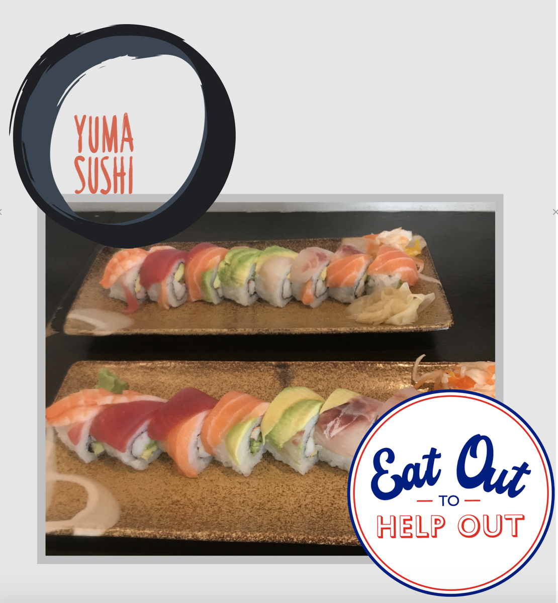 ‘Eat Out to Help Out’ at Yuma Sushi, Chiswick W45EB.www.yumasushi.co.uk
<a href="/CP_EW/">Enjoy-Work</a> #Chiswick #sushilover #sushi #W4