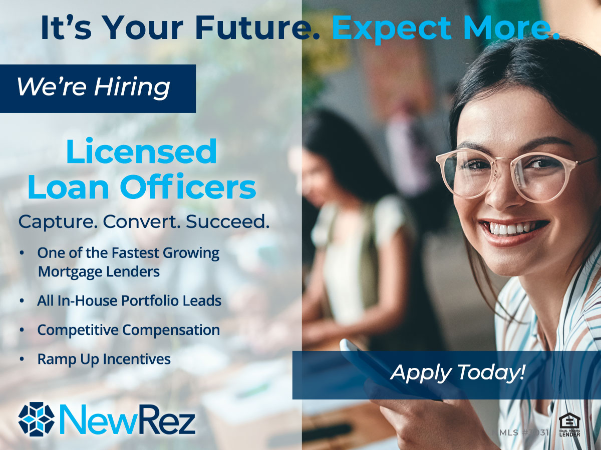 KevinKasian's tweet photo. We are seeking Licensed Loan Officers to join our talented team. Follow the link and apply today! | https://bit.​ly/39J184F
#NewRez #nowhiring #dtc #jobsearch #RisewithNewRez #recruitment #hiring #mortgageindustry #mortgage https://t.co/V7TJAdkaRw