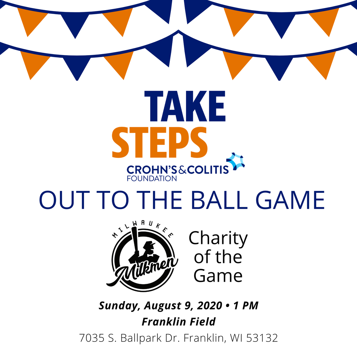 CCfdnWisconsin's tweet photo. Get your tickets to the @MKEMilkmen game on August 9, when we are the Charity of the Game! A portion of ticket sales will go to our mission when you purchase here: https://t.co/DpDONqloer https://t.co/SqWDRcMUvk