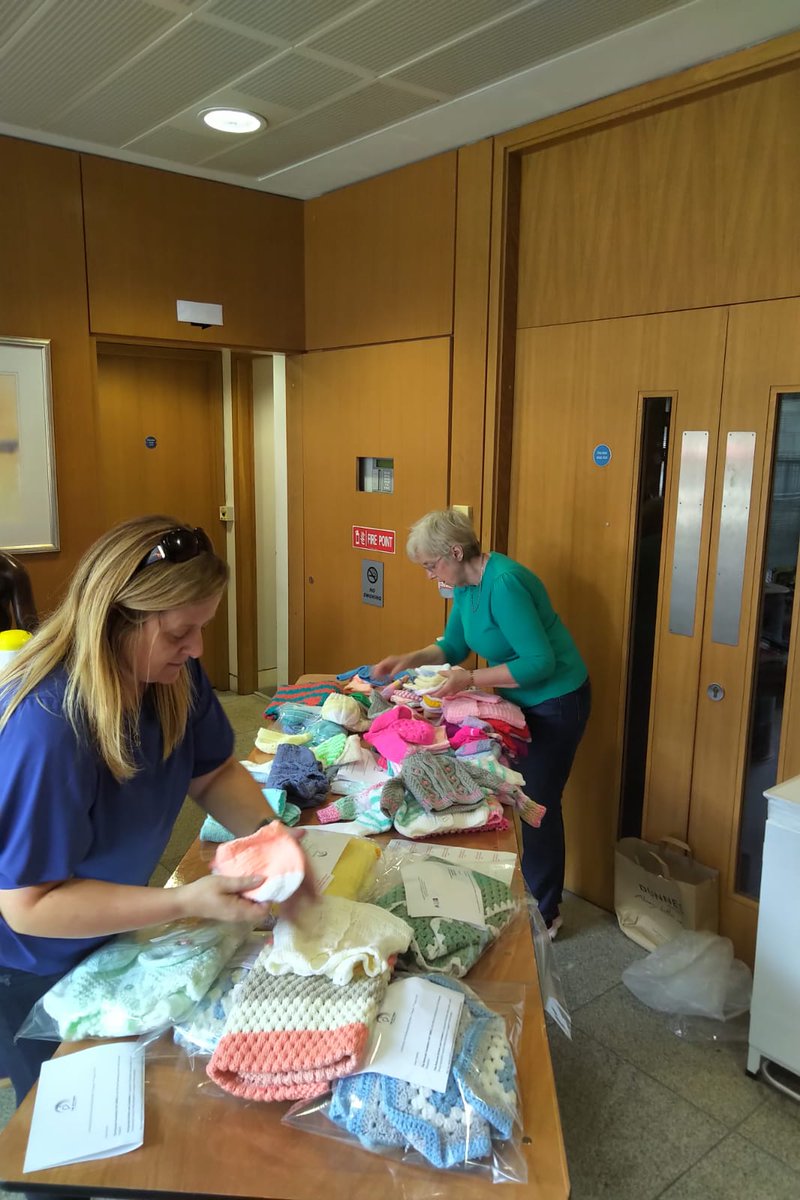 RotundaCharity's tweet photo. For #WorldBreastfeedingWeek2020, we are celebrating by giving each new mum and baby a special pack of knitting courtesy of our Knitters group.
Here are two of our volunteers making the packs. We hope everyone likes their new cardigans, hats and blankets.
@WABAsecretariat #wbw2020 https://t.co/XR2uTO4B7R