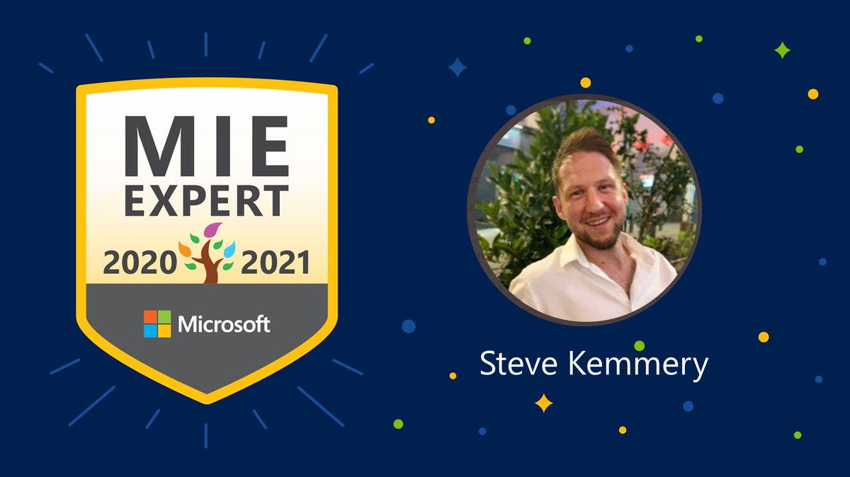 Steve Kemmery #FE (@stevekem) on Twitter photo Wow 😱 So excited to be selected as an <a href="/MicrosoftEDU/">Microsoft Education</a> MIE Expert for 2020-2021! Looking forward to seeing what this year will bring 🙌 #MicrosoftEdu #MIEExpert #ukfechat Wow 😱 So excited to be selected as an <a href="/MicrosoftEDU/">Microsoft Education</a> MIE Expert for 2020-2021! Looking forward to seeing what this year will bring 🙌 #MicrosoftEdu #MIEExpert #ukfechat